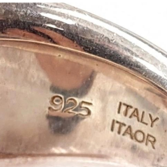 ITAOR Sterling Silver Ring - Textured Band - Picture 4 of 5